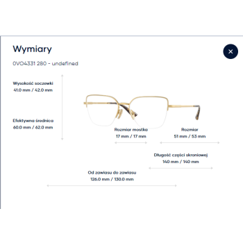 Oprawa 0VO4331 280 - Złoto